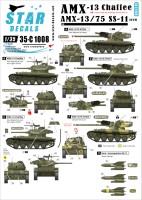 Star Decals 35-C1008 AMX-13 Chaffee & AMX-13 SS-11. French Cold War markings + Algerian war 1/35