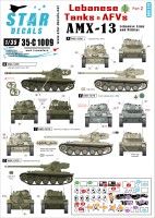 Star Decals 35-C1009 Lebanese Tanks & AFVs #2. AMX-13. Lebanese Army and militias 1/35