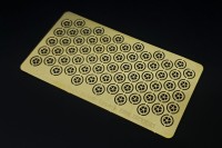 Brengun BRL-32050 Tie down points - star type (PE set) 1/32
