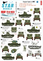 Star Decals 72-A1032 Finnish Tanks in WW2 # 4. Soviet T-26 m/1931 Twin Turret, Soviet T-26 m/1939, OSoviet T- 26, OSoviet T-130 and OSoviet T-133 Flame tanks 1/72