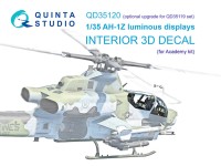 Quinta Studio QD35120 AH-1Z включенные дисплеи для наборов QD+35119/QDS-35119 (Academy) 1/35