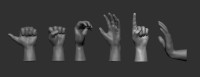 Art Scale 200-A72009 Hands - 10 pairs 1/72