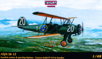 Kora Model 4815 ASJA Sk 12 (Swedish trainer&sporting biplane) 1/48