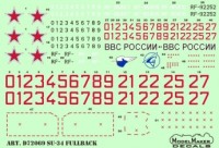 Model Maker Decals D72069 Sukhoi Su-34 FULLBACK 1/72