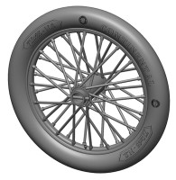 Art Scale 200-A72021 German 710x85 spoked wheels - 1 pair 3d-printed 1/72