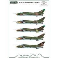 Model Maker Decals D72081 Sukhoi Su-22 in Polish srvice part II 1/72