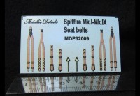 Metallic Details MDP32009 Supermarine Spitfire Mk.I-Mk.IX seat belts 1/32