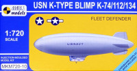 Mark 1 Models MKM-72010 USN K-Type Blimp K-74/112/134 Fleet Defender 1/720