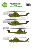 Art Scale 200-D32010 Bell AH-1G Cobra 1th Aviation Helicopter Cavalry D/227 AHB Decal sheet for a plastic kit 1/32