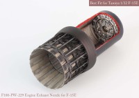 Mk1 Design MA-32015 McDonnell F-15C/F-15D/F-15E/F-15K Eagle P.W exhaust nozzle. Aftrer burner Set (opend) 1/32